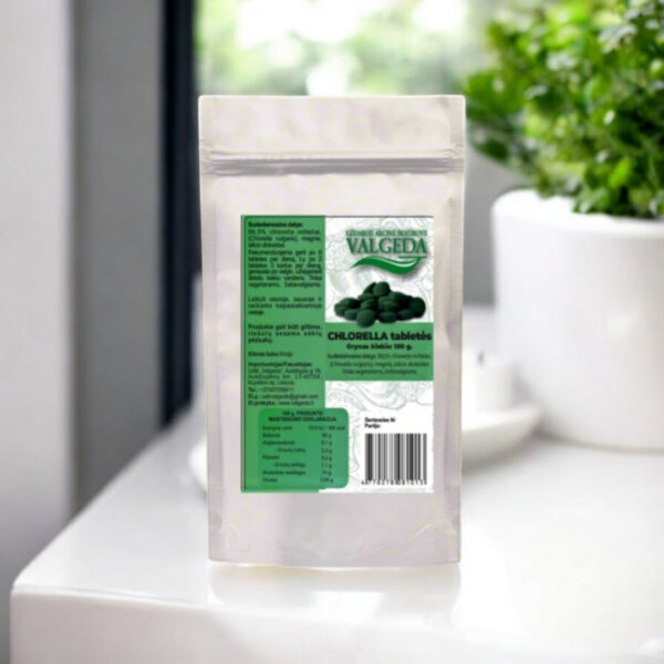 Chlorella tabletės  Mėlynasis dumblis. 100g