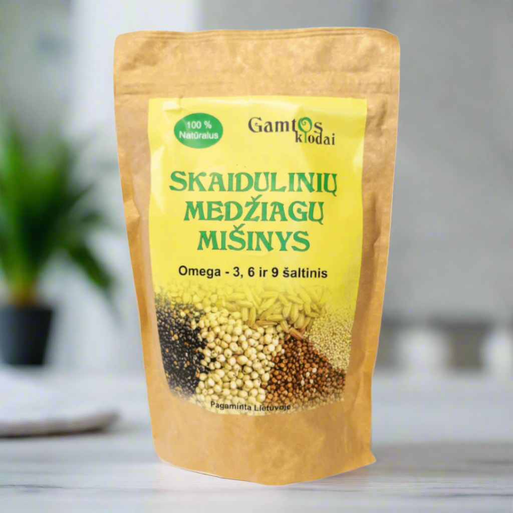 Skaidulinių medžiagų mišinys 500g - omega 3-6 -9 šaltinis.