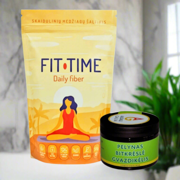 Žarnyno šluota +Skaidulinių medžiagų šaltinis  FIT TIME