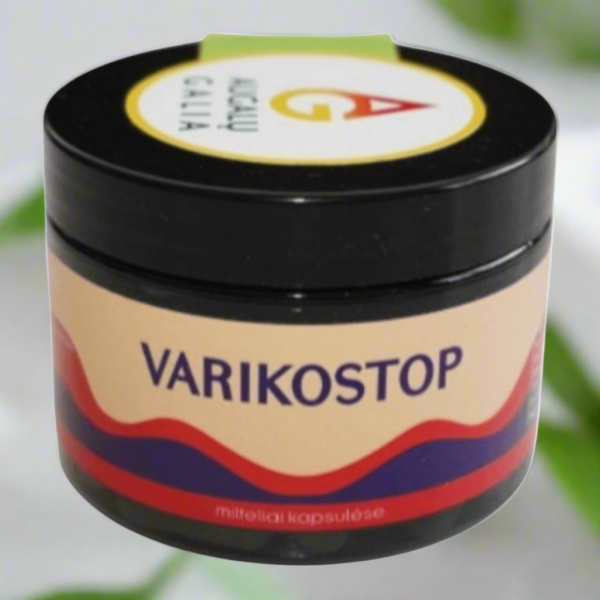 Varikostop- Žolelių mišinys kapsulėse- kraujotakai.