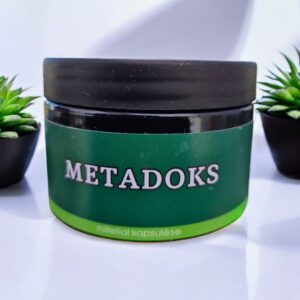 METADOKS- PELYNAS, SPIRULINA, CHLORELA kapsulės  60vnt .Sveikam žarnynui