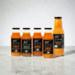 Ekologiškų šaltalankių sulčių ir sirupų rinkinys.